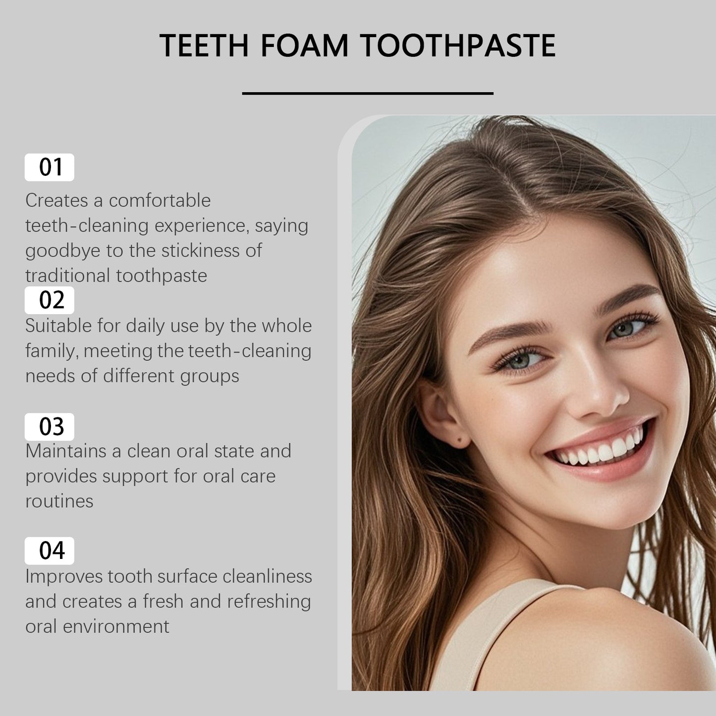 Foam Toothpaste